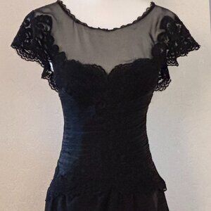 Victoria’s Secret. Vintage. Gown. Black with Embellishment.